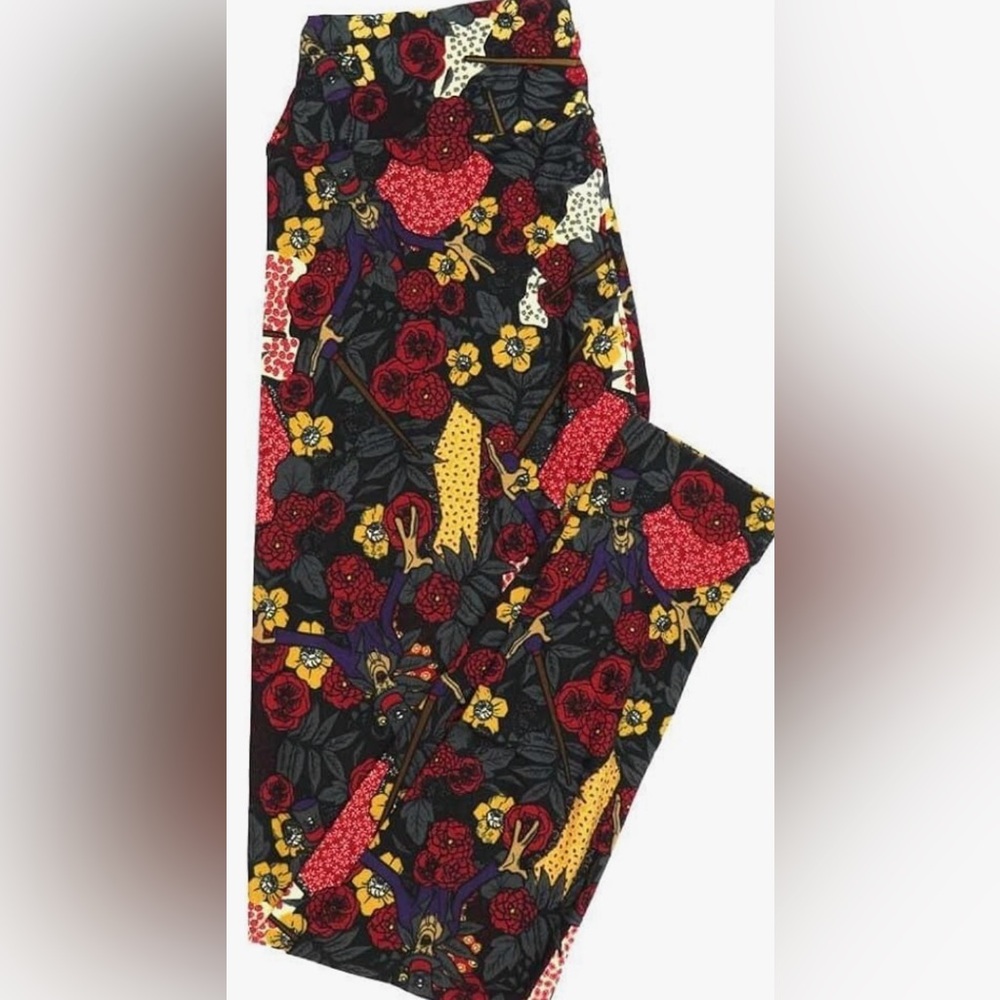 Lularoe OS Disney Princess and The Frog Dr Facillier Shadow man Leggings